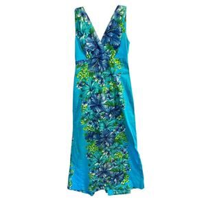 Vintage Original Hawaiian Tops Dress 1960's Tiki/Aloha Size S Made in Hawaii
